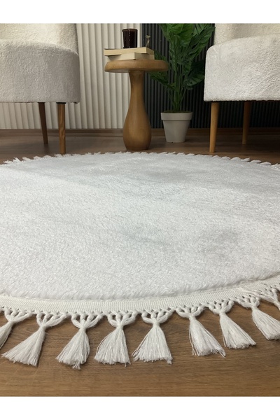 SARAZ HALI Λευκό Comfort Plush Puffy Lux