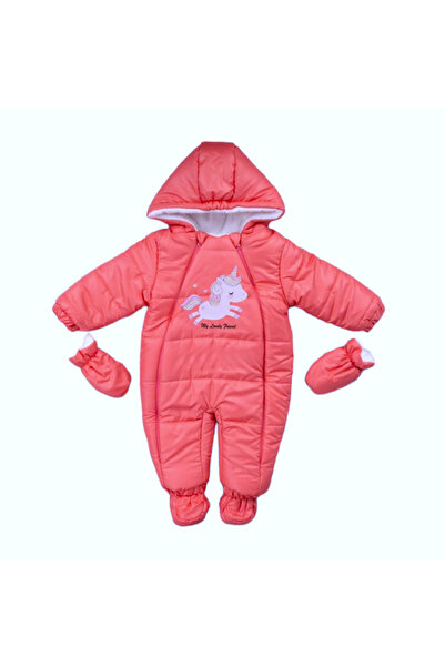 BUUDE Kız Bebek Unicorn Kozmonot/Astronot-Kapüşonlu, İçi Welsoft, Çift Fermua...