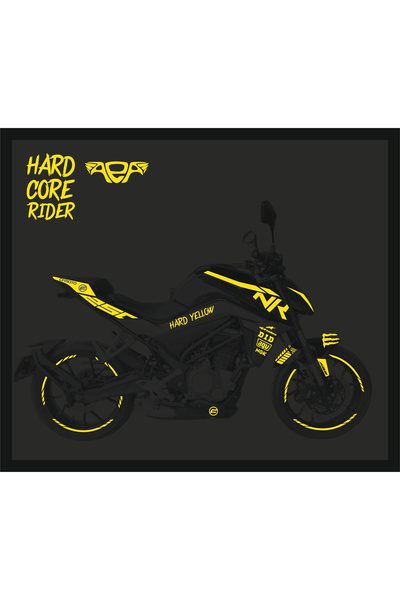 CF Moto Nk250 Sticker Seti Eski Kasa Reflektif Sarı