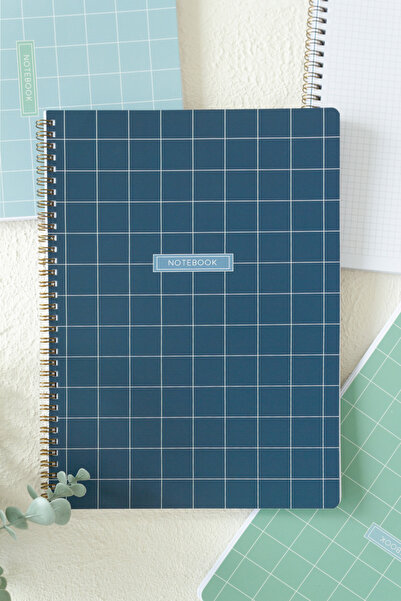 Matt Notebook A4 Spiralli Okul Defteri 80 yaprak 4'lü Set - Kareli
