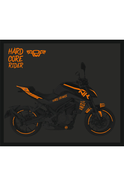 CF Moto Nk250 Sticker Seti Eski Kasa Reflektörlü Reflektif Turuncu