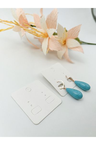 Protec Matbaa Jewelry Earring Card White 100 Pieces