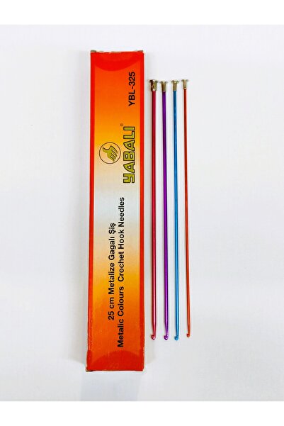 ATMACA TUHAFİYE Kısa Renkli Tunus Şiş Tığ Seti 25 Cm 2,5-3-3,5-4 Numaralar 4 ...