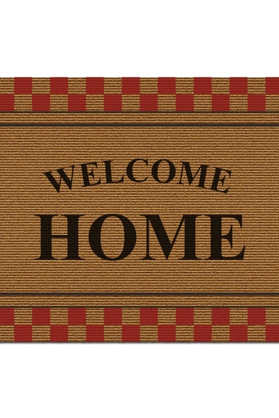 Decovetro Kapı Önü Halı Paspas Welcome Home Desenli 40 x 60 Cm