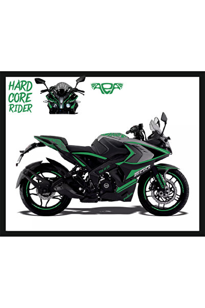 Bajaj Rs200 Sticker Seti full Set Sticker Orman Yeşili
