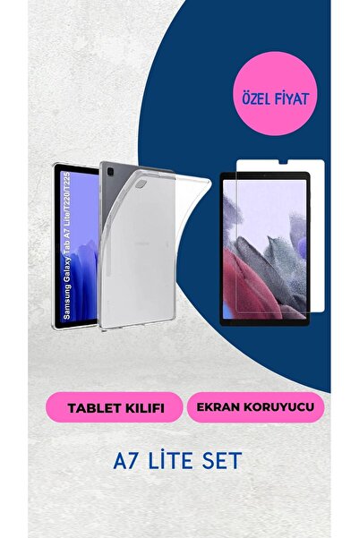 MİRAKSESUAR Galaxy Tab A7 Lite Sm-t220 Kılıf Esnek Ince Süper Silikon Tablet ...