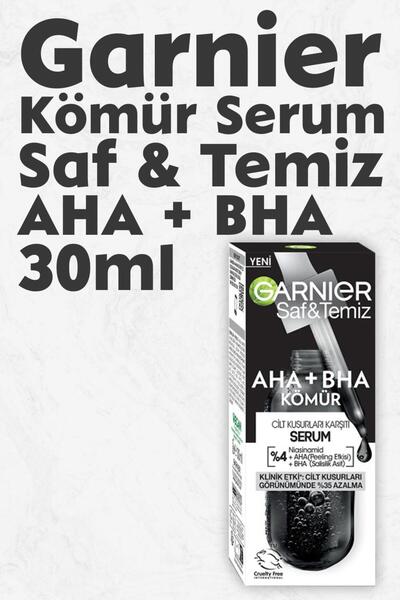 Garnier Serum Saf & Temiz Aha Bha Kömür 30 ml