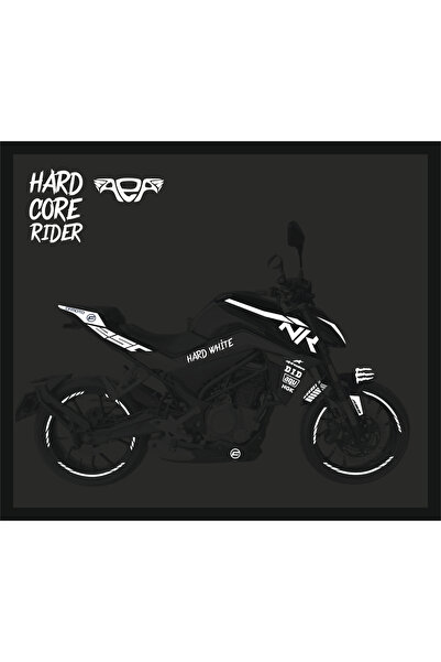 CF Moto Nk250 Sticker Seti Eski Kasa Reflektörlü Reflektif Beyaz