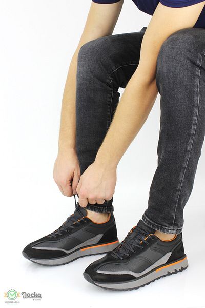 MARCOMEN Men's Seasonal Genuine Leather Casual Sneaker Shoes