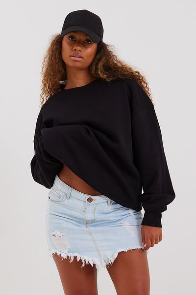 Snow Pieced 3 Thread Basic Sweatshirt