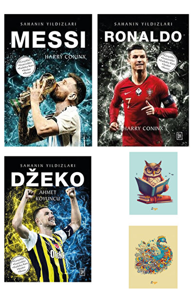 Parodi Yayınları Messi - Ronaldo - Dzeko - Sahanın Yıldızları - - Not Defterl...