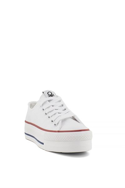Benetton BN-30935 Λευκά Γυναικεία Αθλητικά Παπούτσια