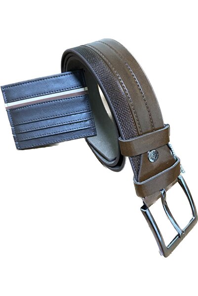 Karalı Deri KARALI Men's Belt Suitable for Jeans and Canvas Brown Color 4214-2-115 cm