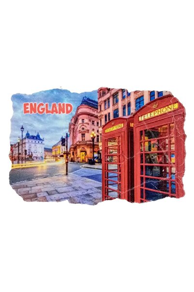 Dünyadan Hediyeler İngiltere Temalı Fresco Magnet