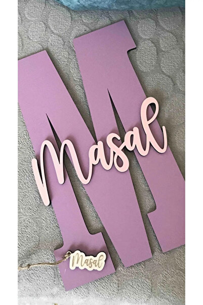 Genel Markalar Çocuk Ve Bebek Odası Harf Kapı Ve Duvar Süsü Pano Isimlik