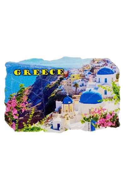Dünyadan Hediyeler Yunanistan Temalı Fresco Magnet