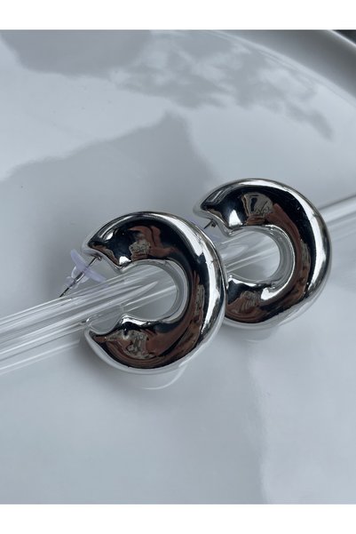 Lavian Accessories أقراط تصميم خاتم فضة Bombe