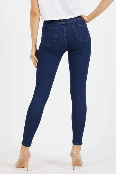 JILLY Blugi Nila pentru femei, albastru închis, cu picioare înguste, blugi, pantaloni skinny, care nu se estompează