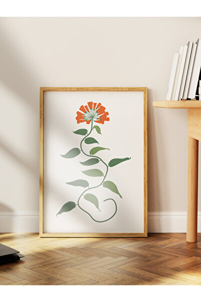 Postifull Estetik Duvar Posteri - Botanik Çizim Çerçevesiz Poster - Yatak Odası, Salon, Mutfak Duvar Dekoru