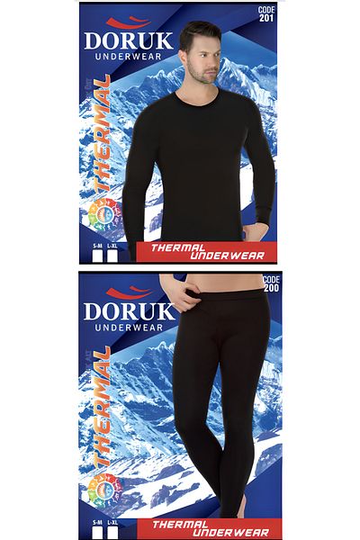 Doruk Ανδρικό θερμικό εσώρουχο χειμερινό σετ