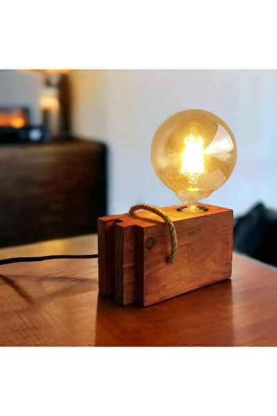 Wood Concept Ahşap Dekoratif Masa Lambası