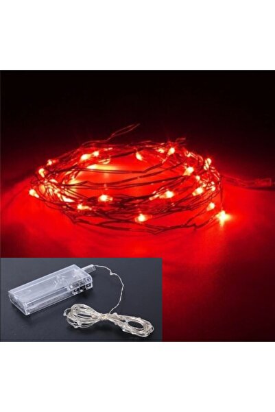 DDPEST Peri Led Kırmızı Renk 3 Metre Dekoratif Aydınlatma