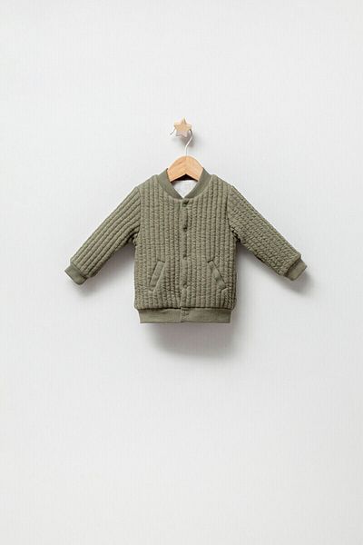 DIDuStore Tongs Stylish Designed Baby Boy Cardigan with Sewing Detail