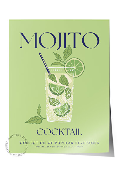 Postifull Αισθητική αφίσα με θέμα το κοκτέιλ - Διακόσμηση τοίχου κρεβατοκάμαρ...