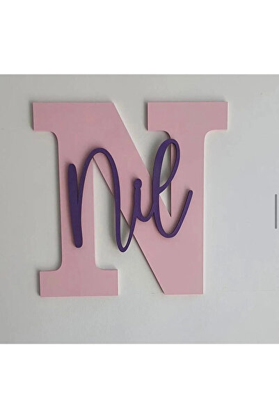 Genel Markalar İsme Özel Harf Ve İsimli Ahşap Bebek Ve Çocuk Oda Kapı Süsü