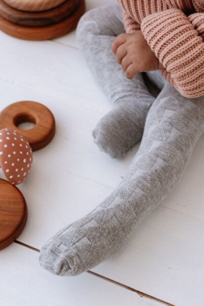 Elsisocks جوارب طويلة قطنية للأطفال بنمط منقوش