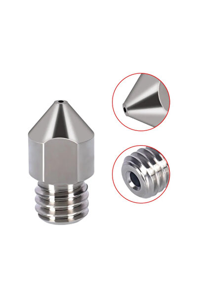 Creality Ender 3 / Ender 5 / CR10 MK8 TC4 Titanyum Nozzle
