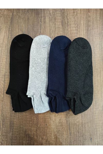 Leement socks Unisex 4 ζευγάρια χοντρές χειμερινές πετσέτες κοντές κάλτσες