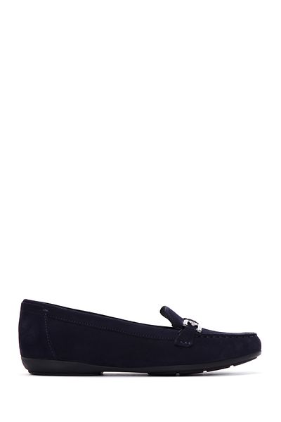 Geox Geox Blue Moccasins Womens Shoes