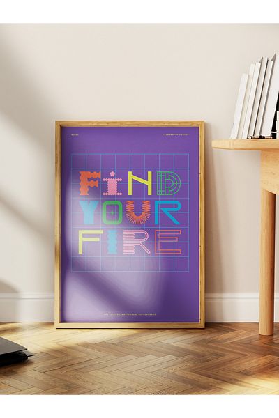 Postifull Lettering Art Themed Wall Poster, Aesthetic Frameless Poster - Living Room, Bedroom Wall Painting