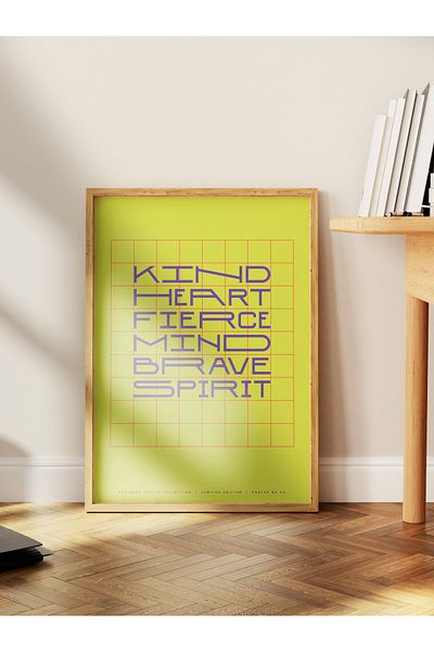 Postifull Lettering Art Themed Wall Poster, Aesthetic Frameless Poster - Living Room, Bedroom Wall Painting