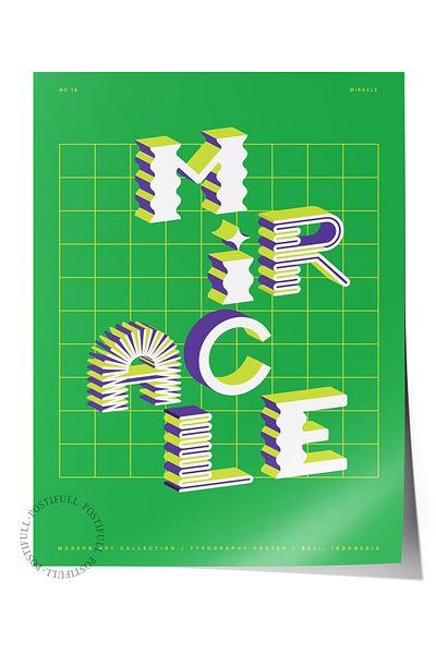 Postifull Lettering Art Themed Wall Poster, Aesthetic Frameless Poster - Living Room, Bedroom Wall Painting