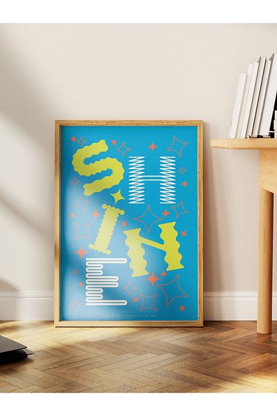 Postifull Lettering Art Themed Wall Poster, Aesthetic Frameless Poster - Living Room, Bedroom Wall Painting
