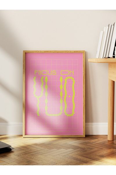 Postifull Lettering Art Themed Wall Poster, Aesthetic Frameless Poster - Living Room, Bedroom Wall Painting