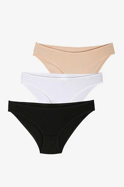 Bolero Black and White Women's Slip Panties Set of 3