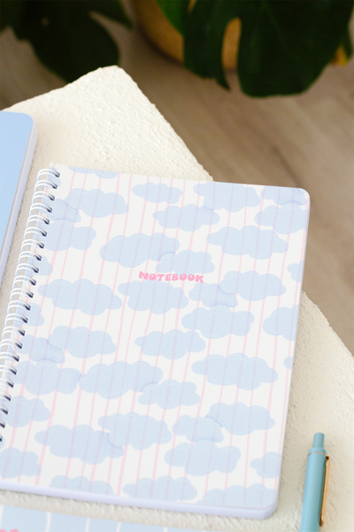 Matt Notebook A5 Spiralli Okul Defteri 80 yaprak 4'lü Set - Çizgili 164XSERI