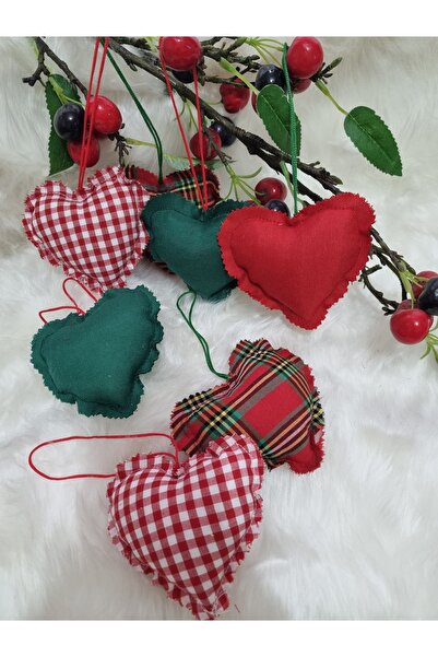 perlina home Yılbaşı Ağacı Süsleri 8 Adet (desenli,düz Renk)