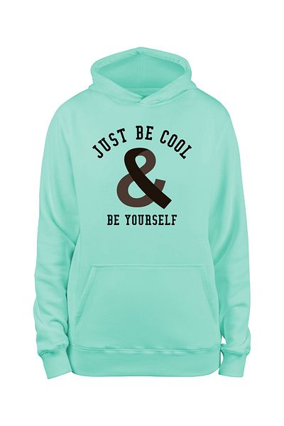 ADA BEBEK ÇOCUK Φούτερ με κουκούλα Unisex Black Cool Be Yourself