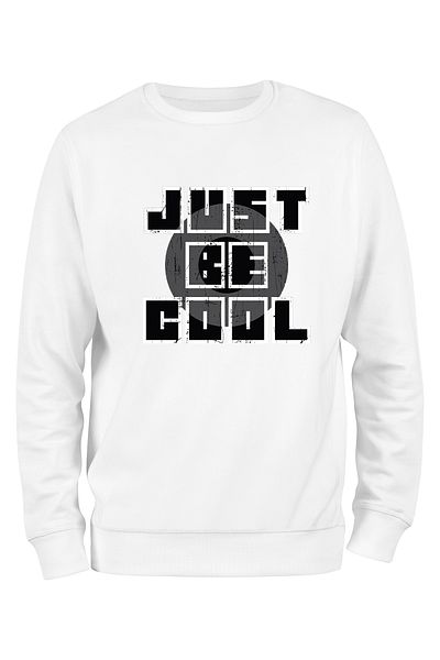 ADA BEBEK ÇOCUK Унисекс Джъмбо черен суичър с качулка Just Be Cool