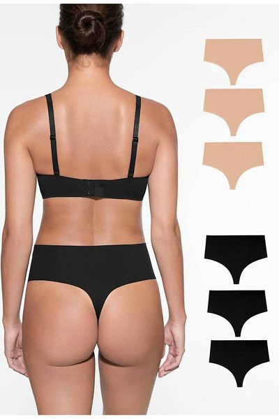 GECKO COLLECTION Gecko High Waist Laser Cut String Thong - 6 Pieces Recovery