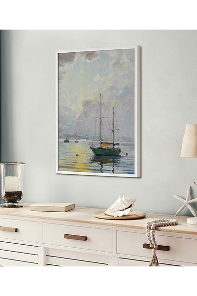 HOMEPACK Κορνίζα Μονό Πίνακα Sailboat Series Classic Poster Painting TK/113