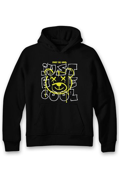 ADA BEBEK ÇOCUK Φούτερ Unisex Cool Bear με κουκούλα