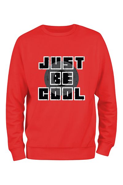 ADA BEBEK ÇOCUK Унисекс Джъмбо черен суичър Just Be Cool