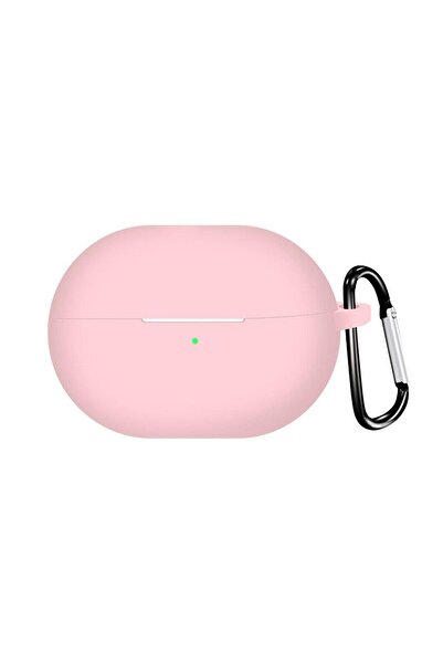 Microsonic Huawei FreeBuds Pro 3 Kılıf Askılı Mat Silikon Pembe