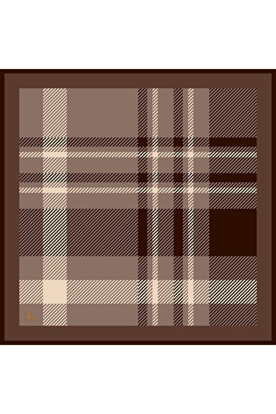 19V69 ITALIA Ekose Desen Black Seri Twill Eşarp Askısı Ve Hediyelik Seti Ile ...