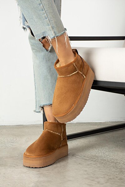 ZENNESHOES Дамски ботуши с дебела подметка и подплата от флис